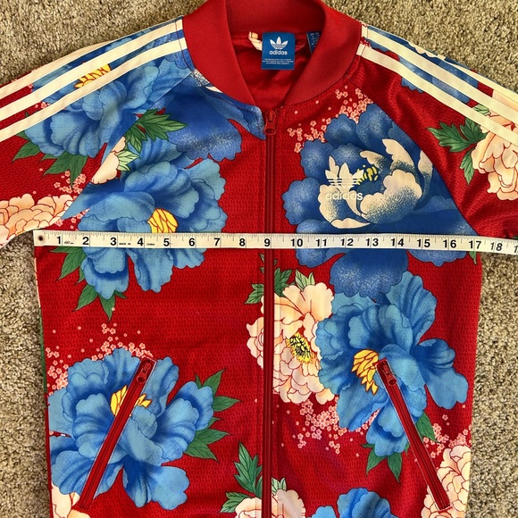*Rare* Farm Rio x Adidas Originals Chita Floral Womens Track Jacket XS - Picture 11 of 15